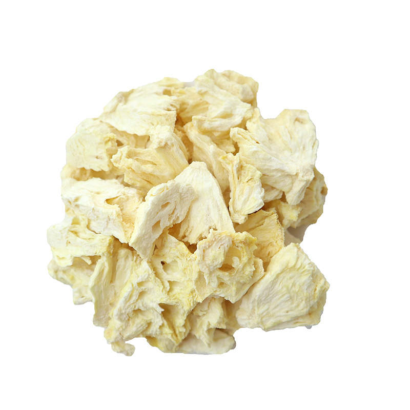 Crispy, Freeze-dried pineapple, with no added sugar.