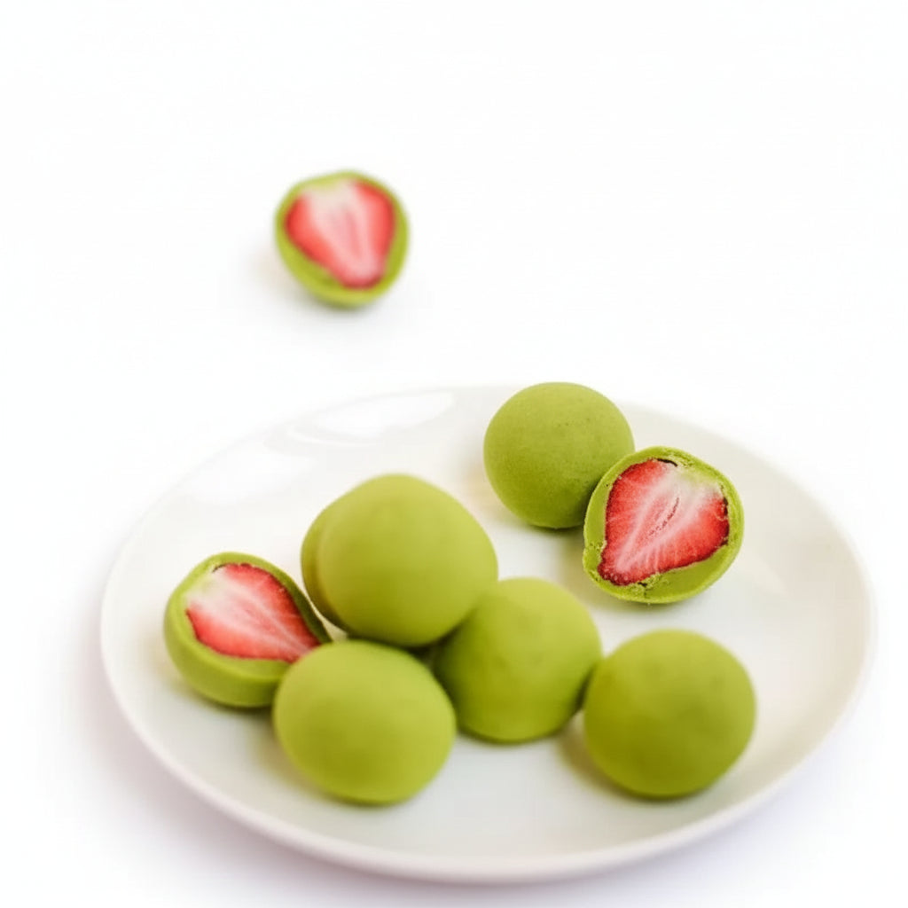 Crispy freeze-dried Matcha Strawberry