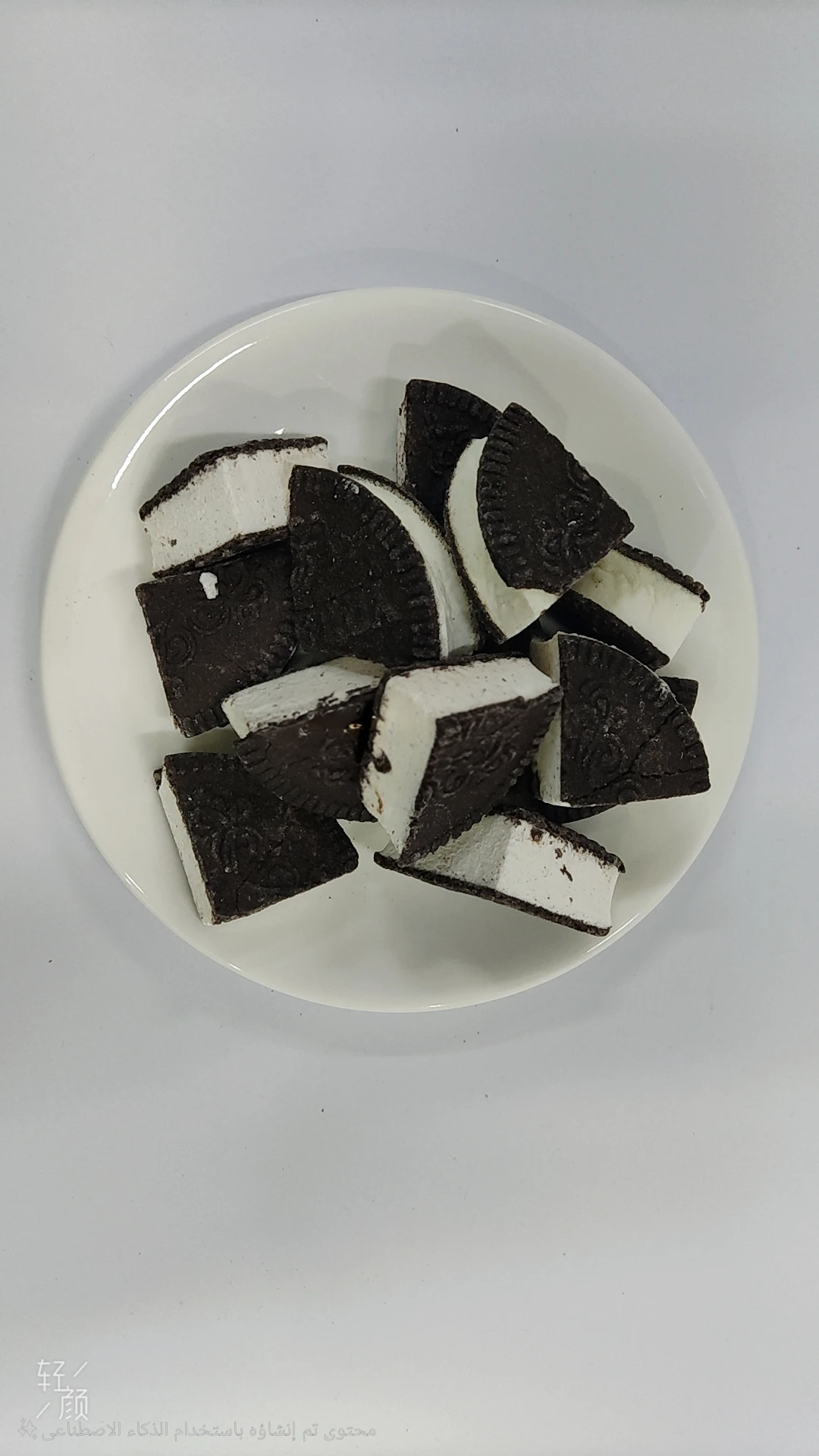 Freeze dried oreo ice-cream