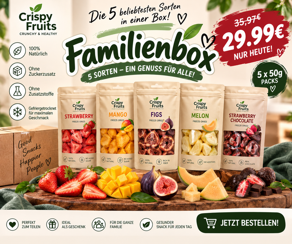 Crispy Fruits Family Box – 5 Favorite Flavors | 5 × 50g
