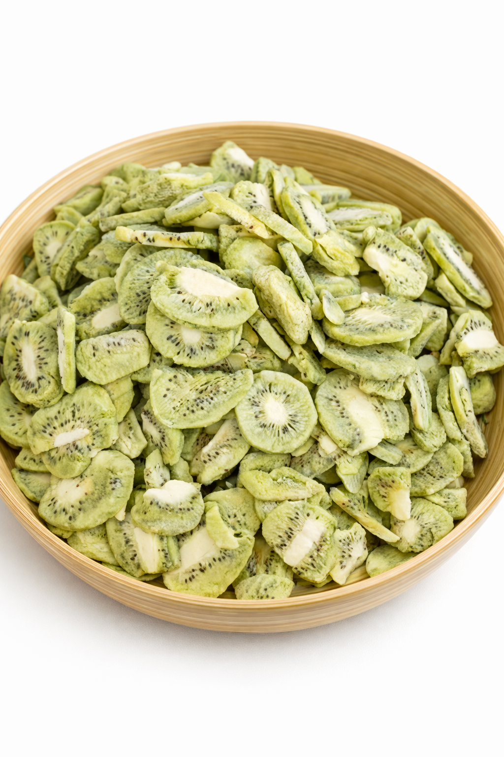 Crispy freeze-dried kiwi with no added sugar