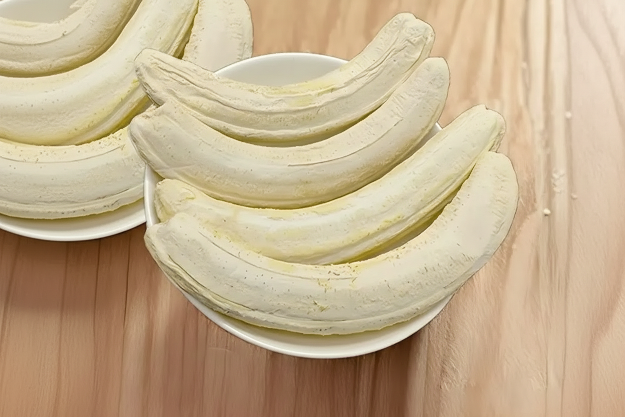 crispy freeze-dried complete banana uncut