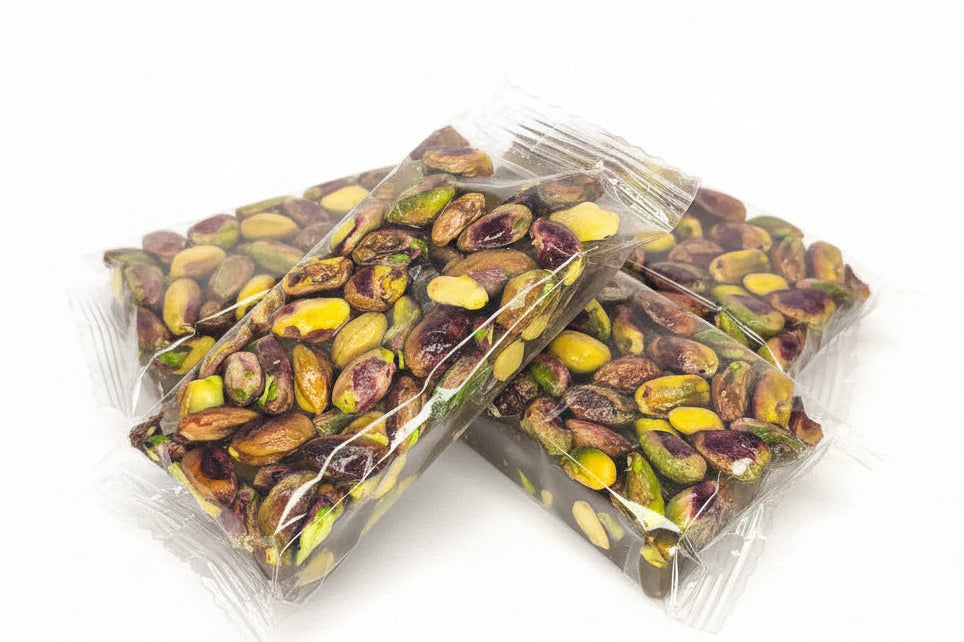 Mini pistachio nougat bites