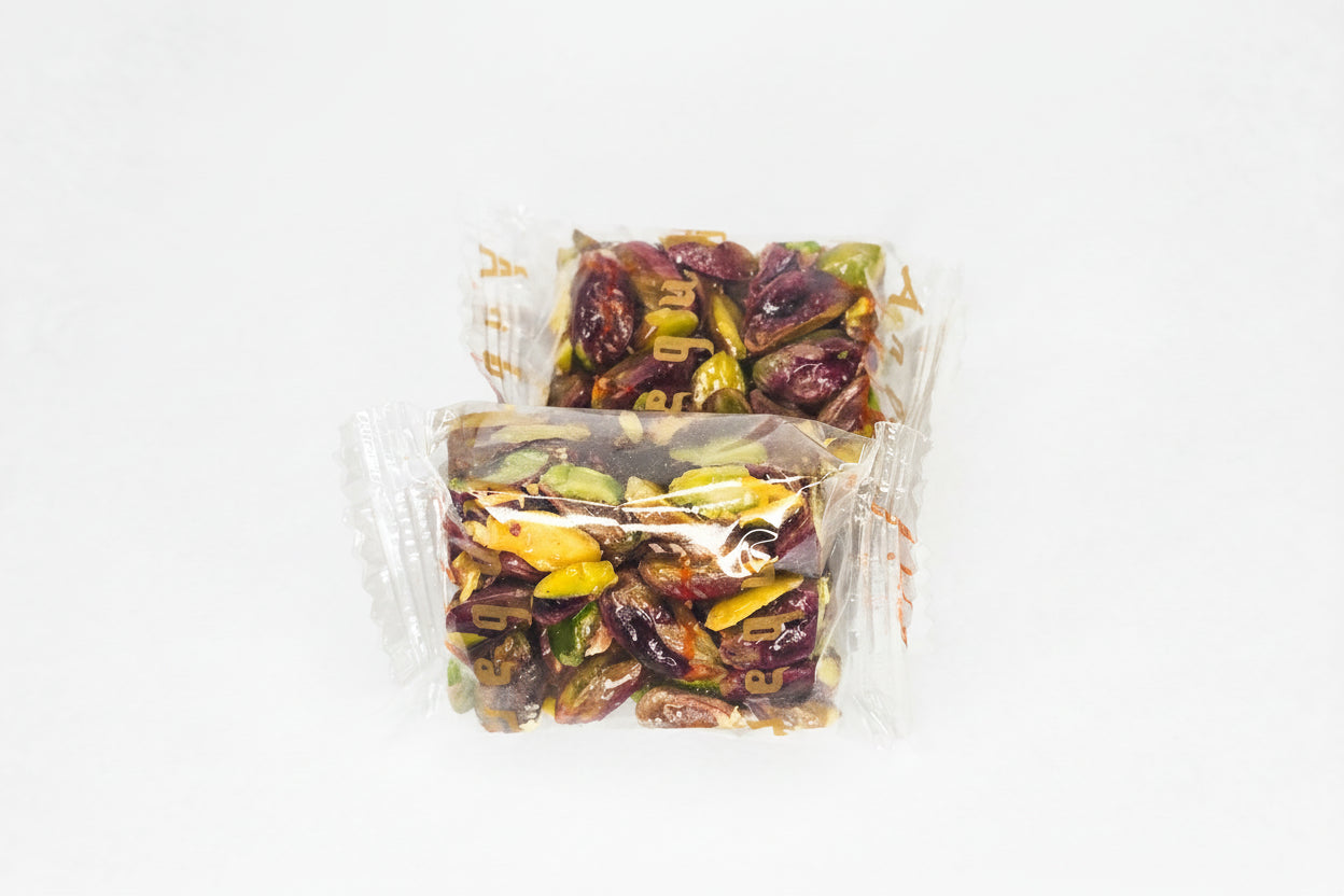 Mini pistachio nougat bites