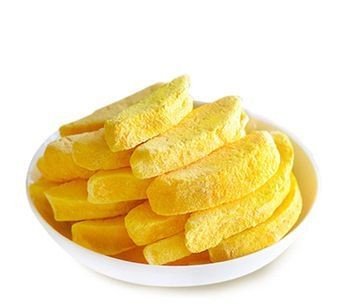 Crispy, freeze-dried mango, with no added sugar.