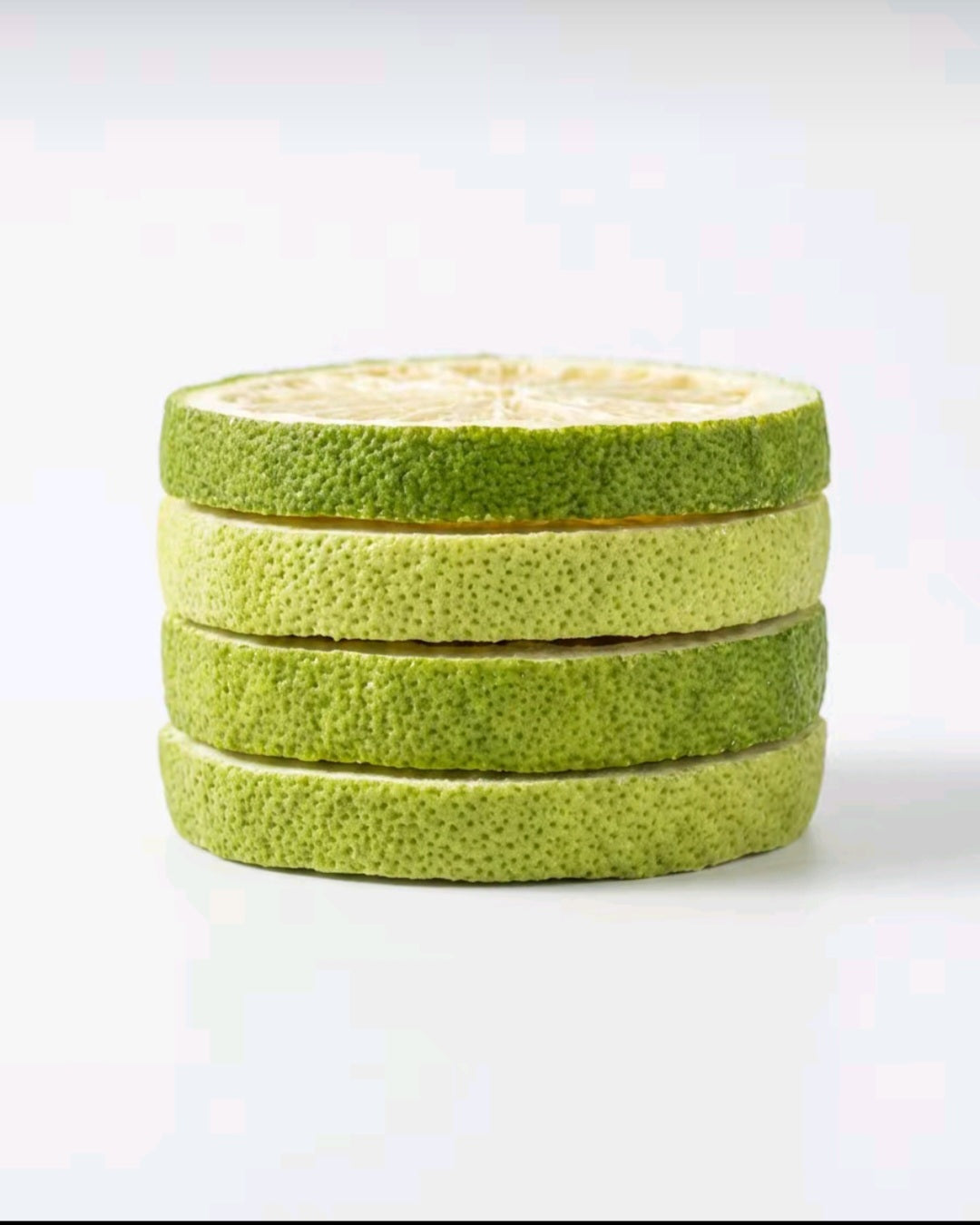 Crispy, Freeze-dried Green lemon.