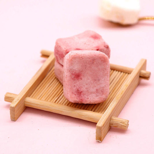 Crispy, Freeze-dried Strawberry Ice cream.
